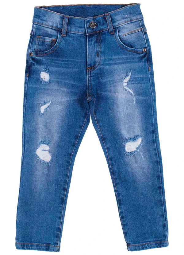 Milon - Conjunto Infantil Menino Lettering  Azul 4