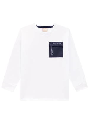 Milon - Conjunto Infantil Menino Lettering  Branco - MILON