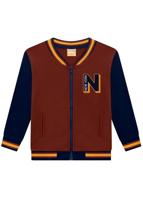 Milon - Conjunto Infantil Menino Lettering  Marrom 2