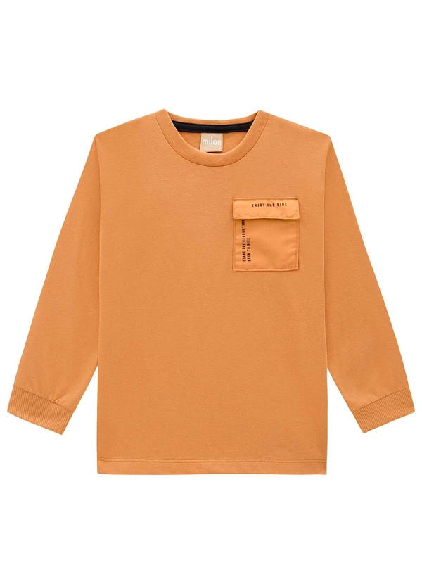 Milon - Conjunto Infantil Menino Lettering  Marrom 2