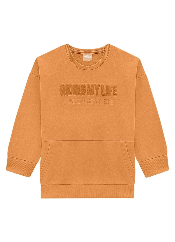 Milon - Conjunto Infantil Menino Lettering  Marrom 2