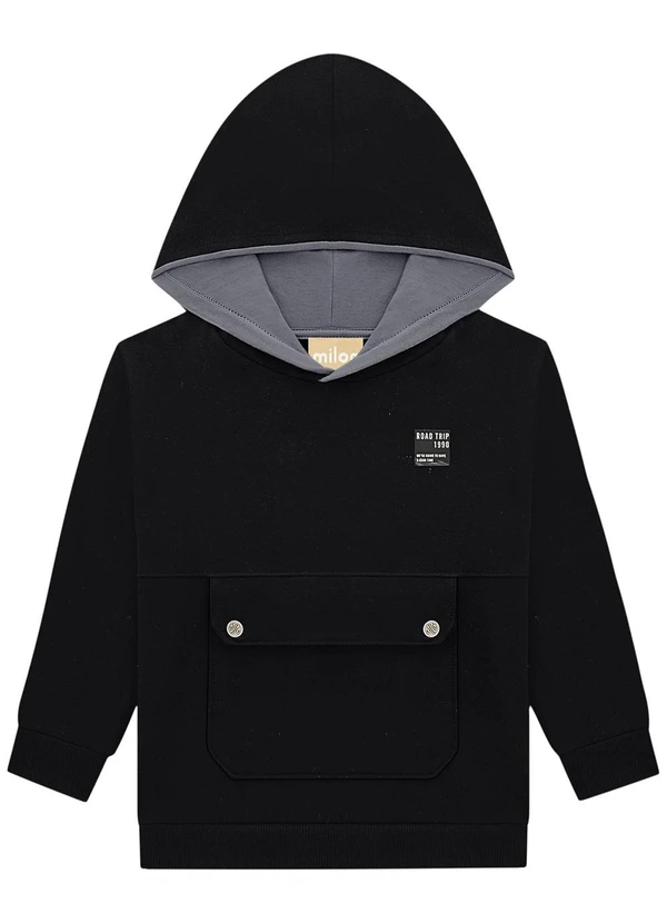 Milon - Conjunto Infantil Menino Lettering  Preto 2