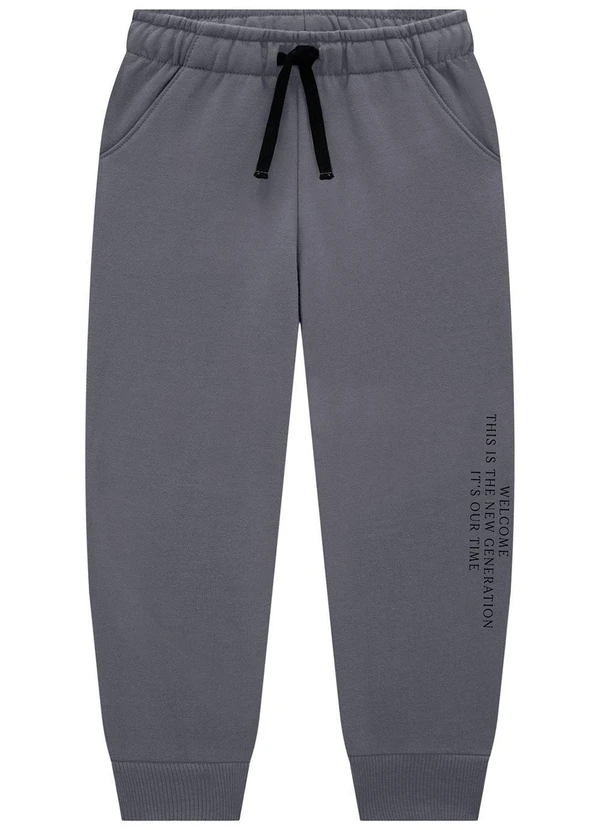 Milon - Conjunto Infantil Menino Lettering  Preto 3