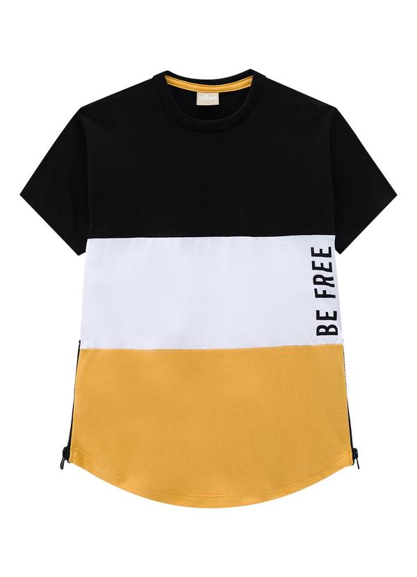 Milon - Conjunto Infantil Menino Lettering  Preto 2