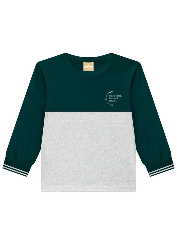 Milon - Conjunto Infantil Menino Lettering  Verde 2