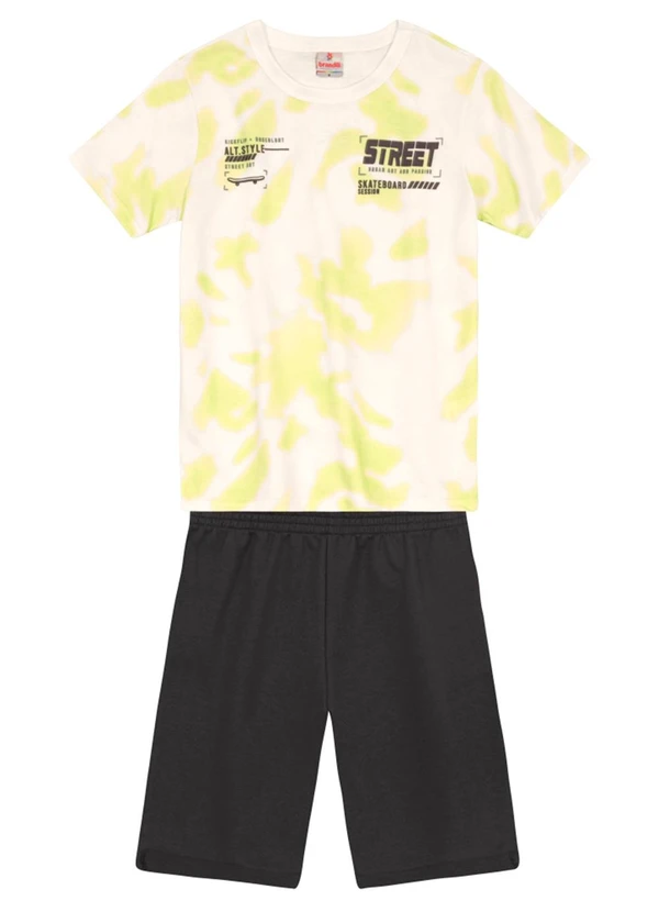 Brandili - Conjunto Infantil Menino Skatista Bege