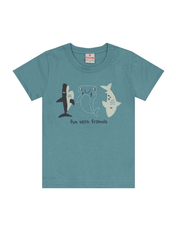 Brandili - Conjunto Infantil Menino Tubarão Azul 3