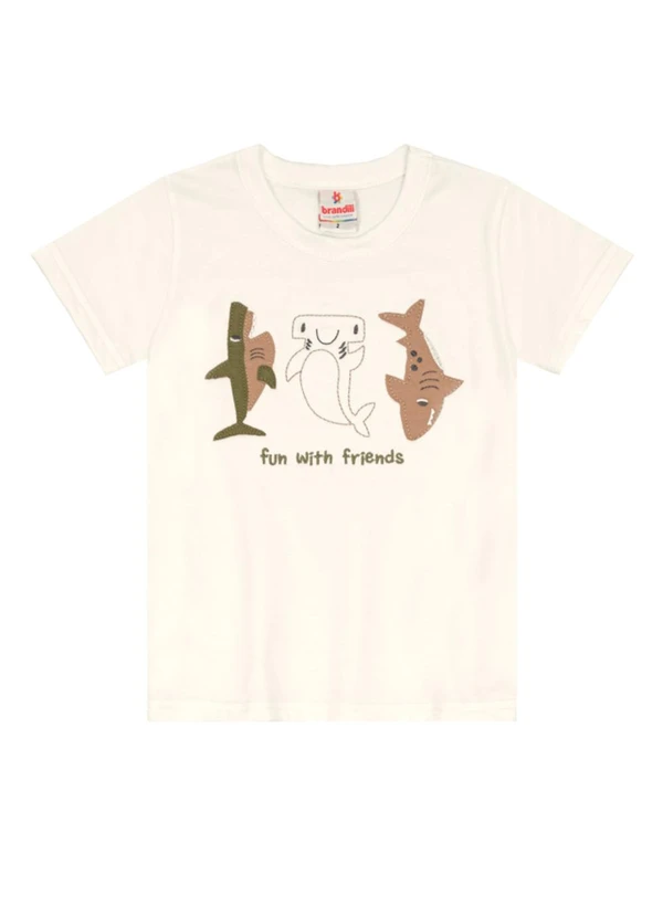 Brandili - Conjunto Infantil Menino Tubarão Bege 2