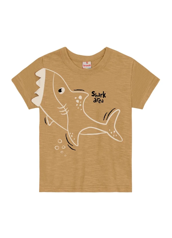 Brandili - Conjunto Infantil Menino Tubarão Marrom 3