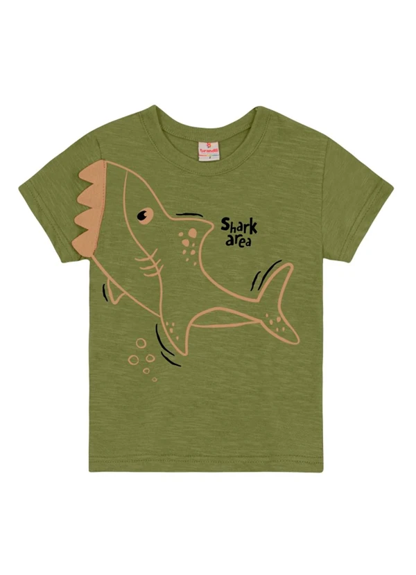 Brandili - Conjunto Infantil Menino Tubarão Verde 2