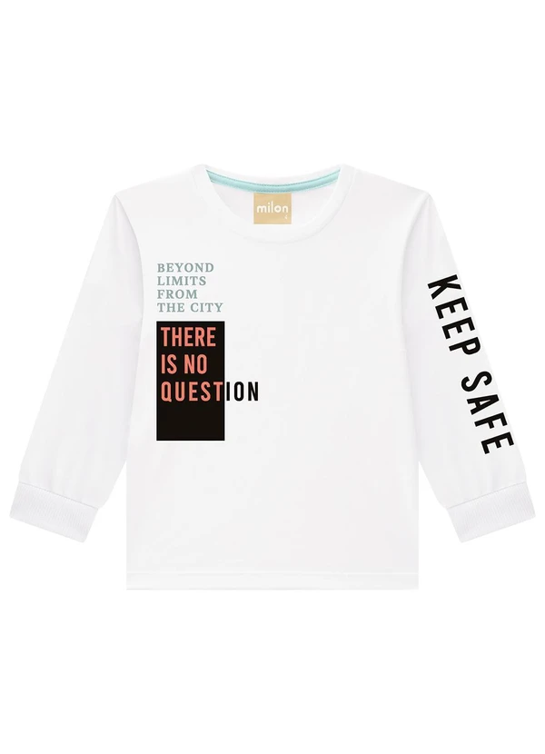 Milon - Conjunto Infatil Menino Lettering Branco 2