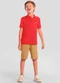 Brandili - Conjunto Polo Infantil Menino Vermelho - variação: Vermelho