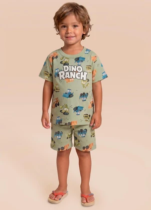 Brandili - Pijama Infantil Menino em Meia Malha de Carros - BRANDILI
