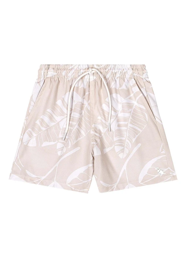 Quimby - Bermuda Boxer Microfibra Bege