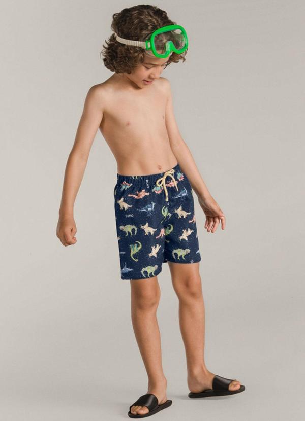 Brandili - Bermuda em Microfibra Menino Azul