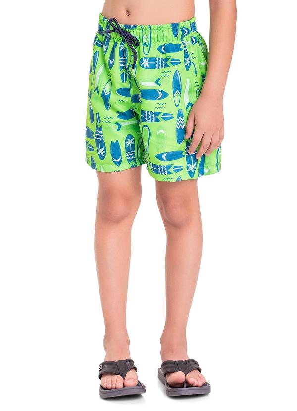 Quimby - Bermuda em Microfibra Menino Verde