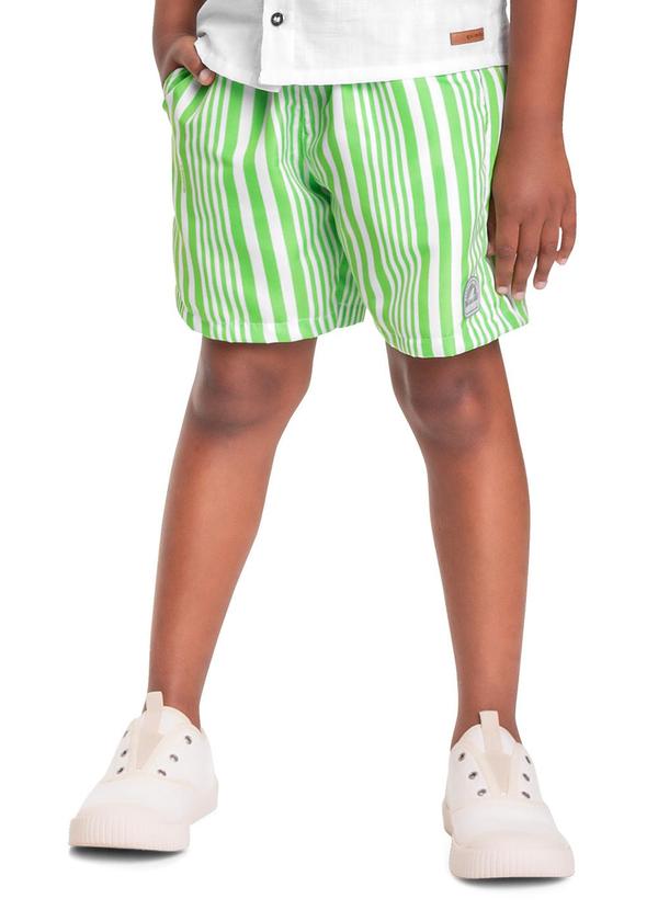 Quimby - Bermuda em Microfibra Menino Verde