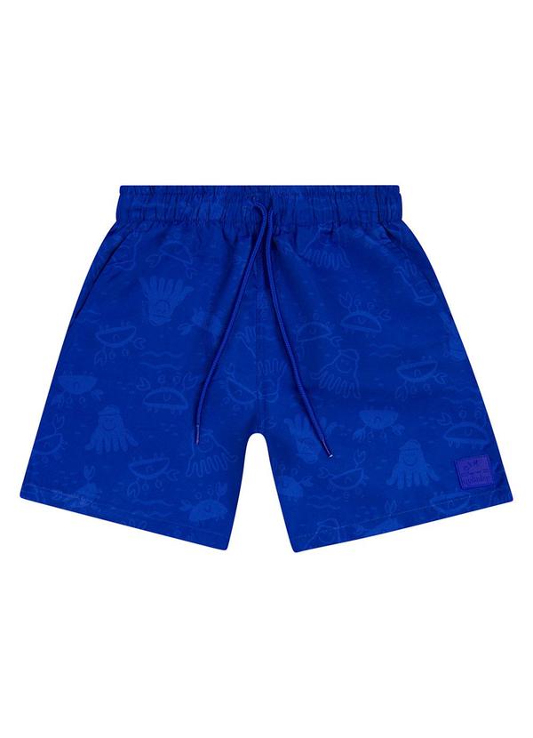 Quimby - Bermuda Infantil em Microfibra Azul 2