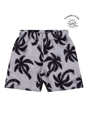 Elian - Bermuda Infantil Menino Tactel Proteção Uv Preto - ELIAN
