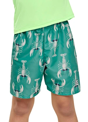 Elian - Bermuda Infantil Menino Tactel Proteção Uv Verde - ELIAN