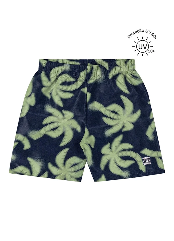Elian - Bermuda Menino Tactel Proteção Uv Marinho