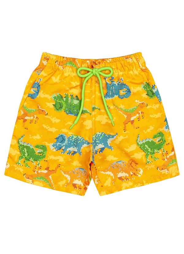 Quimby - Bermuda Microfibra Menino Laranja