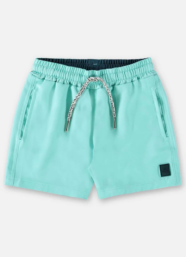 Up Baby - Bermuda para Menino em Microfibra Azul