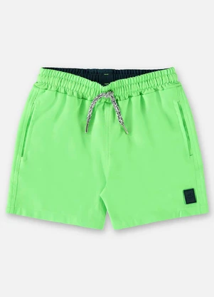 Up Baby - Bermuda para Menino em Microfibra Verde - UP BABY