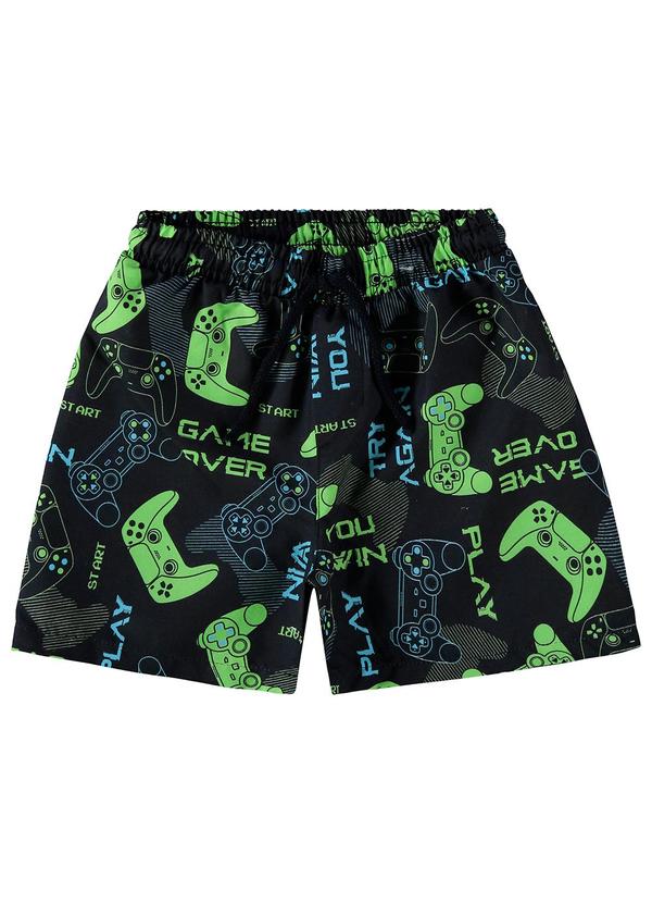 Malwee Kids - Bermuda Preto de Banho Gamer Menino 3