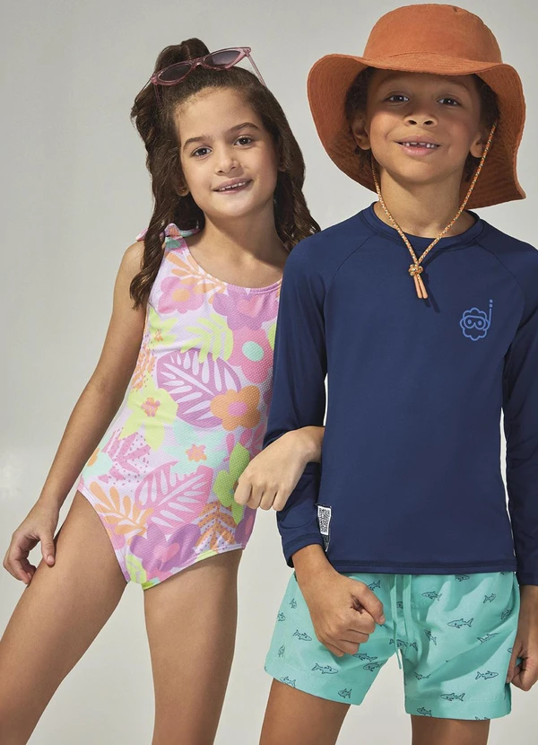 Malwee Kids - Camiseta Azul Marinho Malha Uv com Qr Code 3