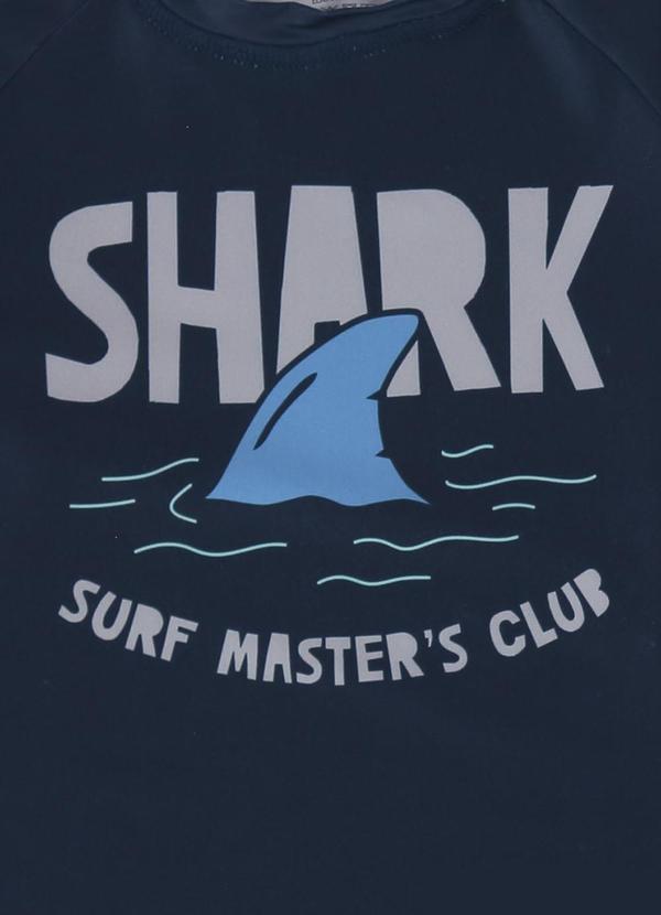 Malwee Kids - Camiseta Azul Marinho Shark em Malha Uv Menino 2
