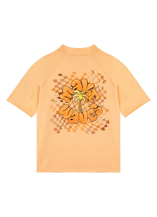 Marlan - Camiseta em Malha Proteção Uv Laranja 2
