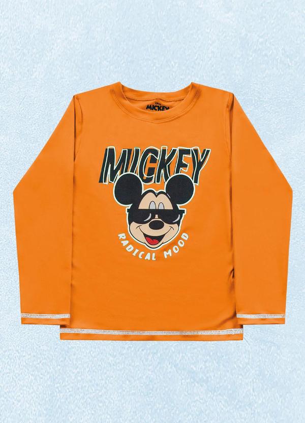 Fakini Kids - Camiseta M/Longa Mickey Laranja 1