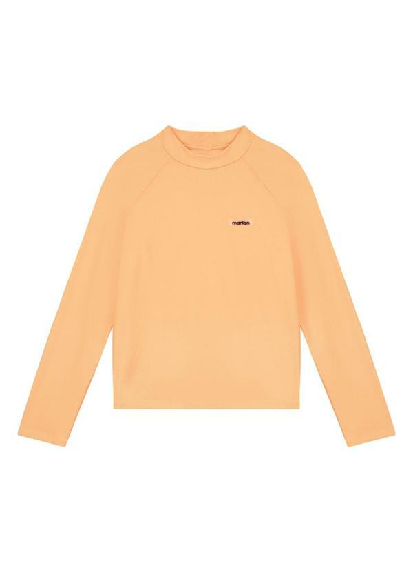 Marlan - Camiseta Manga Longa Proteção Uv Laranja