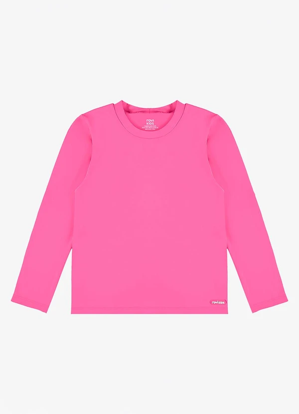 Rovi Kids - Camiseta Proteção Uv Longa Infantil Rosa