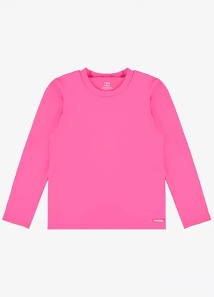 Rovi Kids - Camiseta Proteção Uv Longa Infantil Rosa - ROVI KIDS