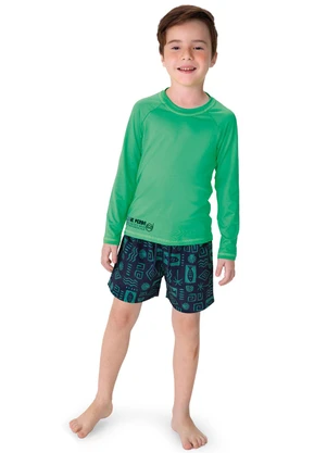 Malwee Kids - Camiseta Proteção Uv Unissex Verde - MALWEE KIDS