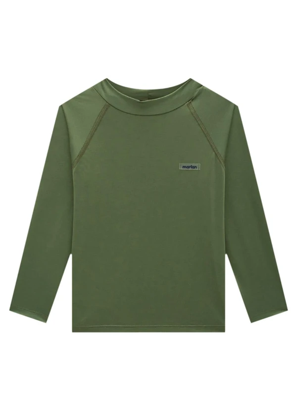 Marlan - Camiseta Unissex em Malha Proteção Uv Verde