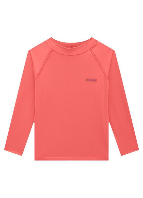 Marlan - Camiseta Unissex em Malha Proteção Uv Vermelho