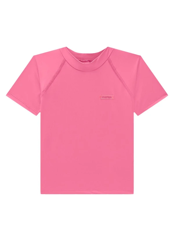 Marlan - Camiseta Unissex Lisa Proteção Uv Rosa