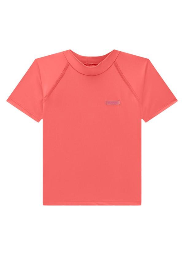 Marlan - Camiseta Unissex Lisa Proteção Uv Vermelho