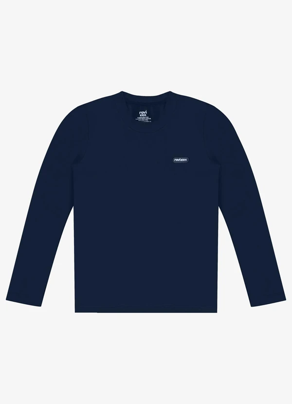 Rovi Kids - Camiseta Verão Menino Longa Azul