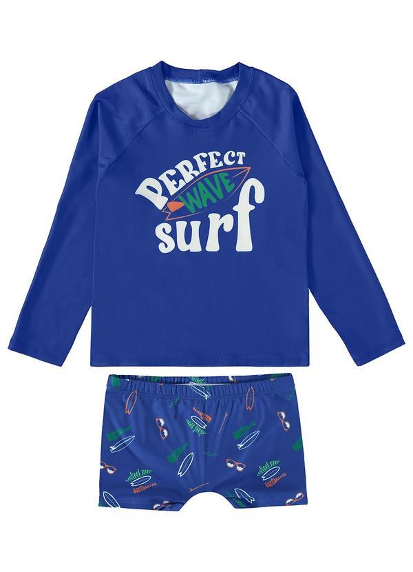 Malwee Kids - Conjunto Azul Escuro Surf Malha Uv50+ Menino 1