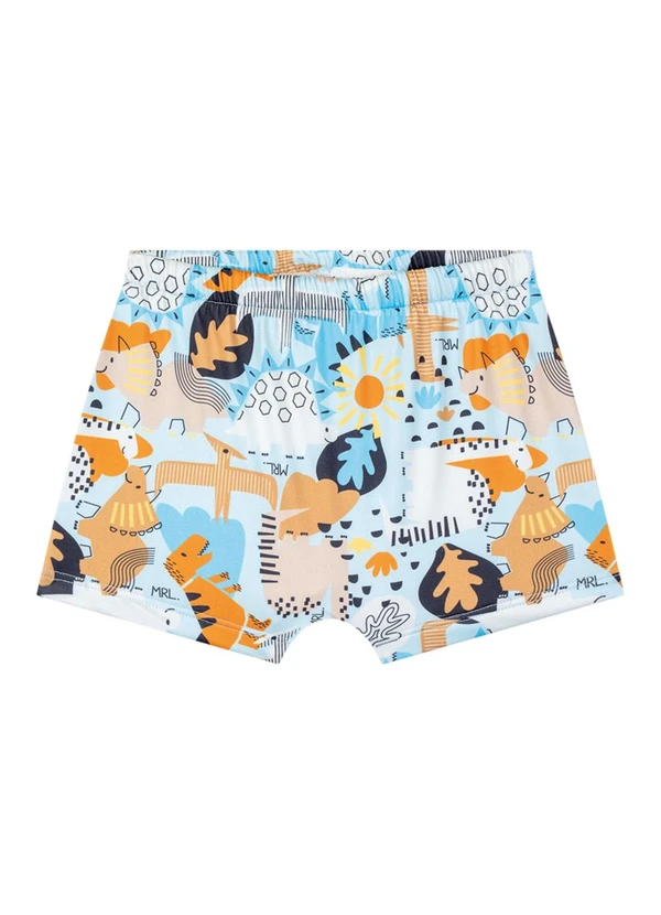 Marlan - Conjunto Camiseta e Sunga Proteção Uv Azul 4