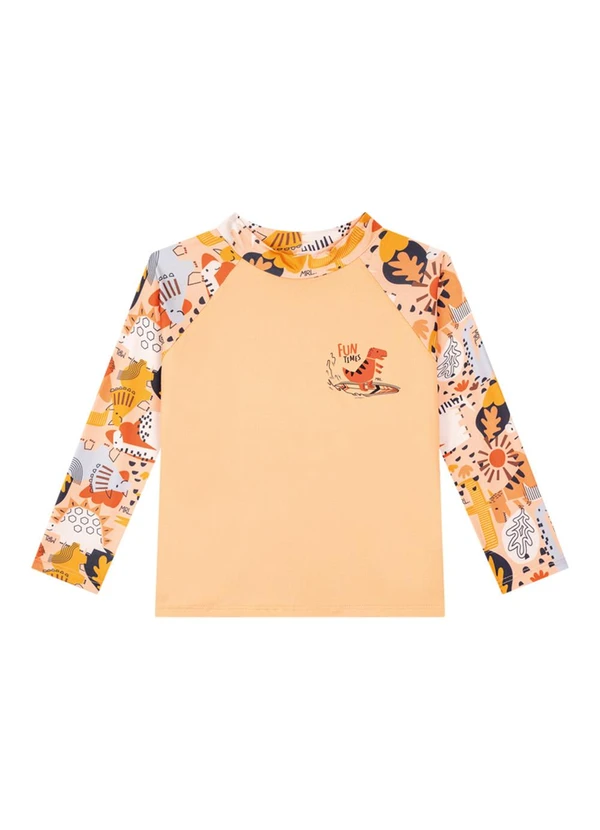 Marlan - Conjunto Camiseta e Sunga Proteção Uv Laranja 2