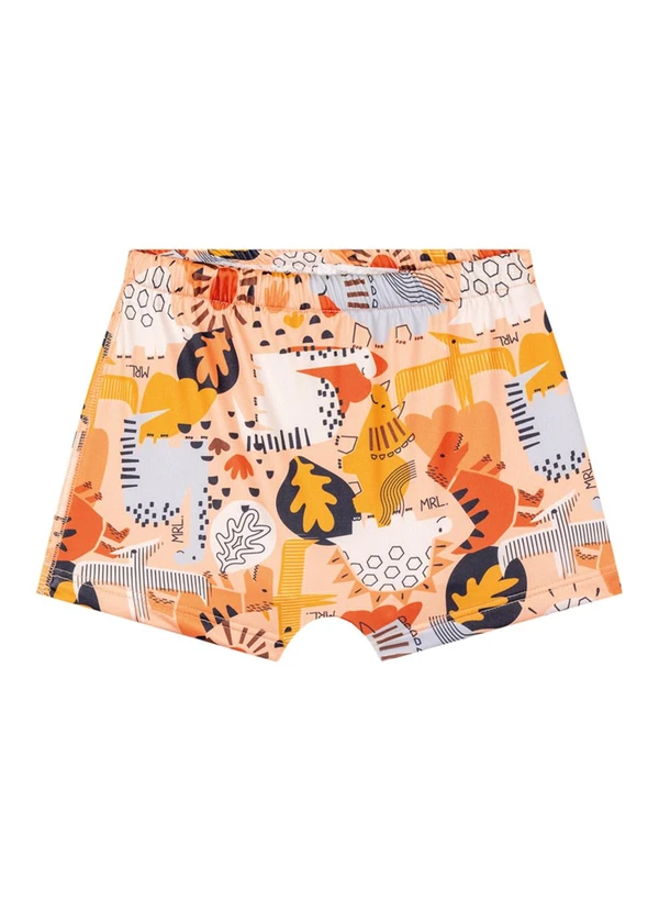 Marlan - Conjunto Camiseta e Sunga Proteção Uv Laranja 3