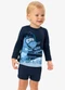 Rovi Kids - Conjunto Camiseta Manga Longa e Sunga Uv Azul - variação: Azul
