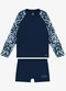Rovi Kids - Conjunto Camiseta Manga Longa e Sunga Uv Verde - variação: Azul
