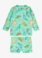 Rovi Kids - Conjunto Camiseta Manga Longa e Sunga Uv Verde - variação: Verde