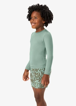 Rovi Kids - Conjunto Camiseta Manga Longa e Sunga Uv Verde - ROVI KIDS
